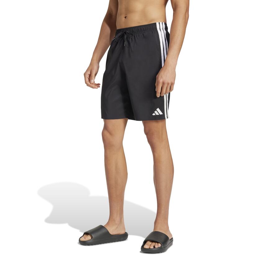 Adidas 3-Stripes 8-Inch Siyah Erkek Mayo - 1