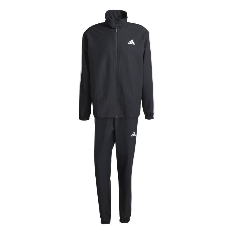 Adidas 3 Stripes Dokuma Siyah Erkek Eşofman Takımı - 6