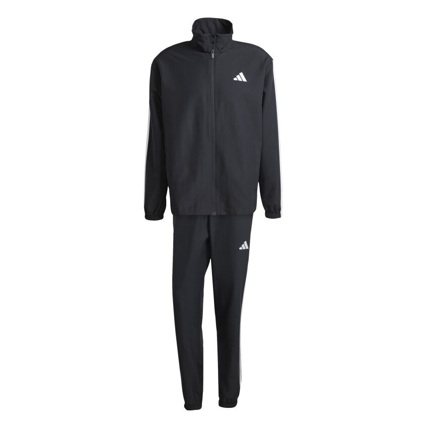 Adidas 3 Stripes Dokuma Siyah Erkek Eşofman Takımı - 6