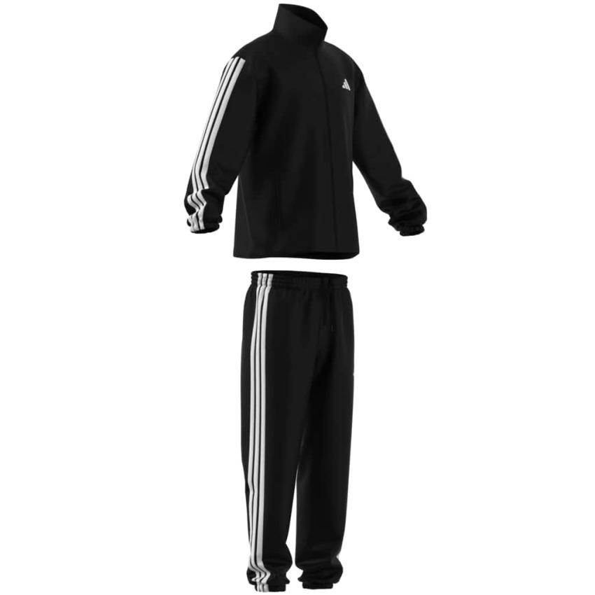 Adidas 3 Stripes Dokuma Siyah Erkek Eşofman Takımı - 7