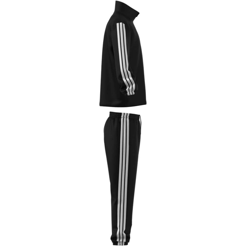 Adidas 3 Stripes Dokuma Siyah Erkek Eşofman Takımı - 8