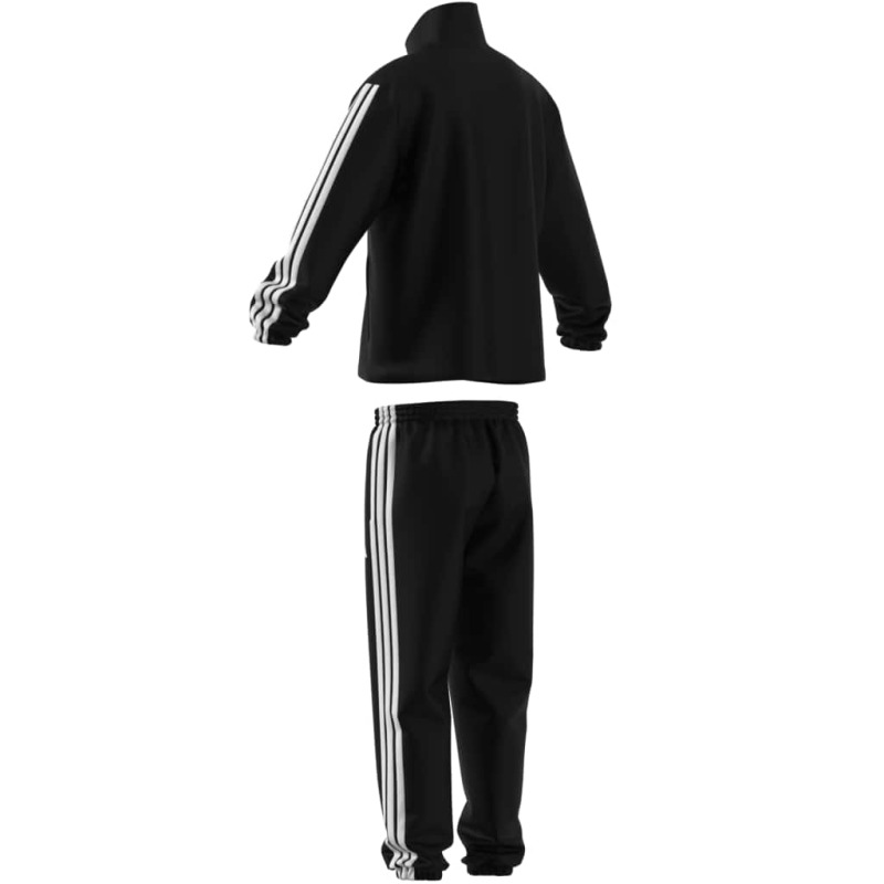 Adidas 3 Stripes Dokuma Siyah Erkek Eşofman Takımı - 11