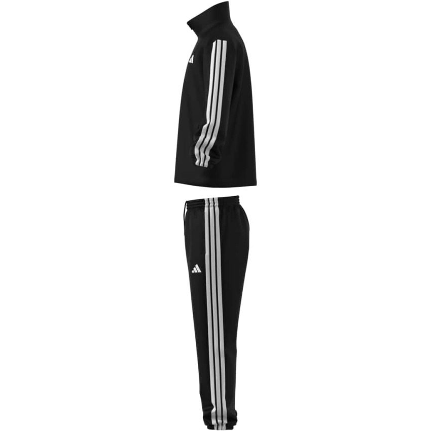Adidas 3 Stripes Dokuma Siyah Erkek Eşofman Takımı - 12