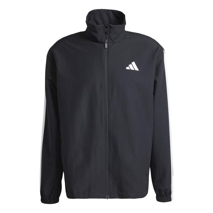 Adidas 3 Stripes Dokuma Siyah Erkek Eşofman Takımı - 14