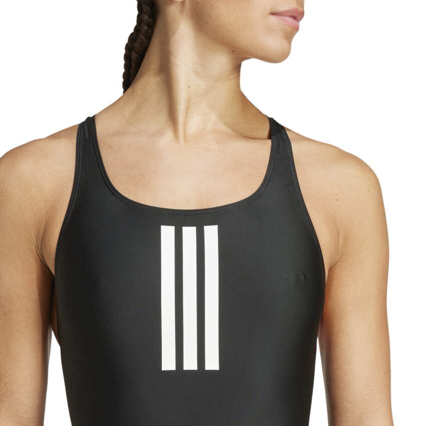 Adidas 3-Stripes V-Sırtlı Siyah Kadın Mayo - 4