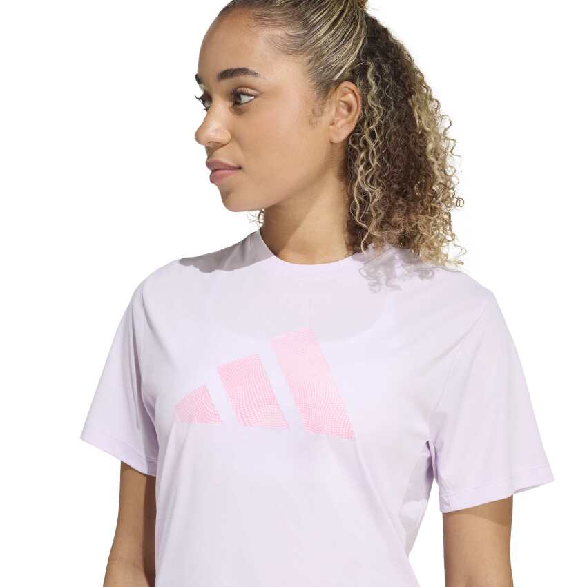 Adidas adi365 Running Essentials Brand Love Mor Kadın Tshirt - 5