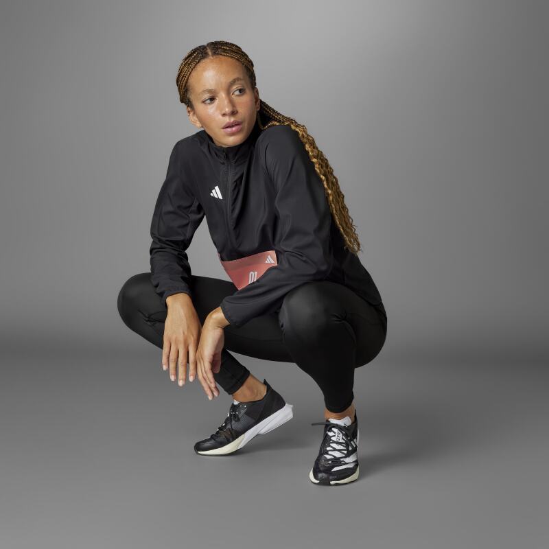 Adidas Adizero Essentials Siyah Kadın Eşofman Üstü - 6