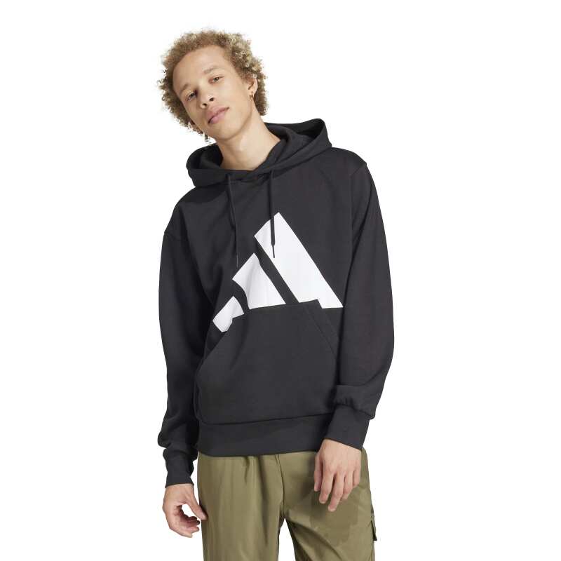 Adidas Big Logo Fleece Siyah Erkek Sweatshirt - Adidas