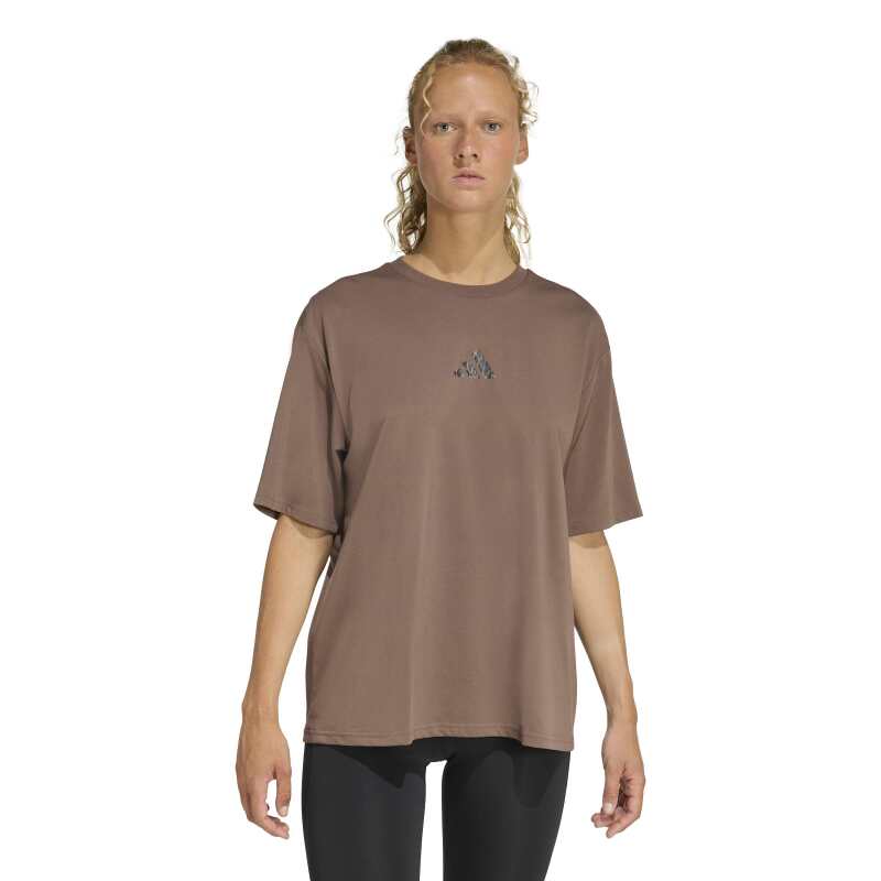 Adidas Climacool Animal Training Graphic Kahverengi Kadın Tshirt - Adidas