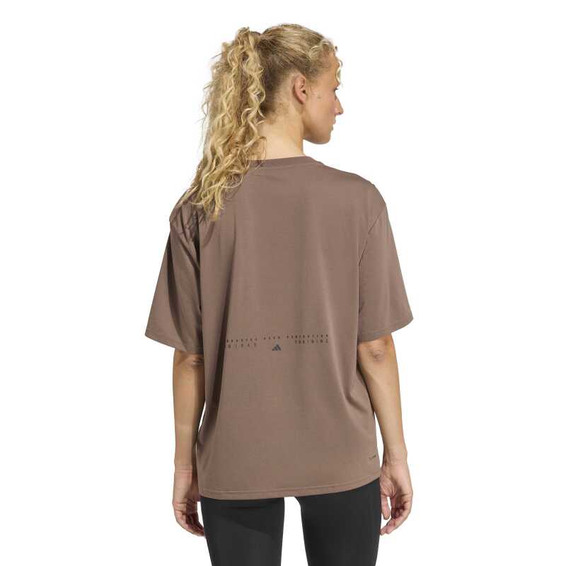Adidas Climacool Animal Training Graphic Kahverengi Kadın Tshirt - Adidas (1)