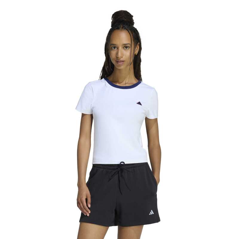 Adidas Colour Icon Graphic Baby Dar Beyaz Kadın Tshirt - Adidas