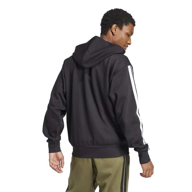 Adidas Essentials 3-Stripes Fleece Siyah Erkek Sweatshirt - Adidas (1)
