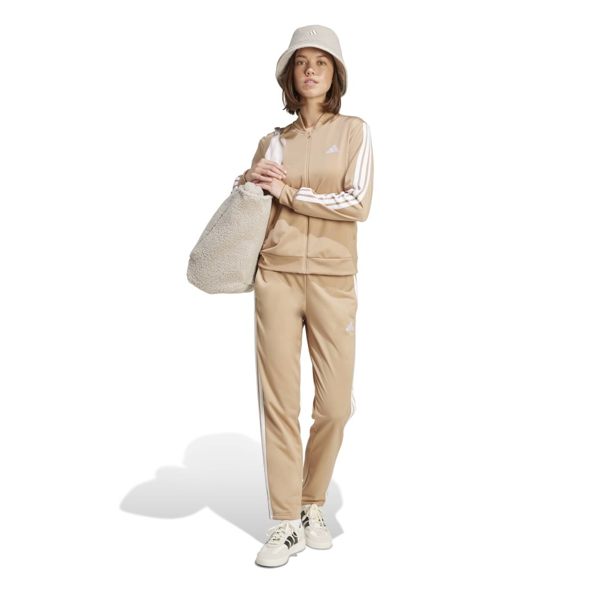 Adidas Essentials 3-Stripes Kahverengi Kadın Eşofman Takımı - 3