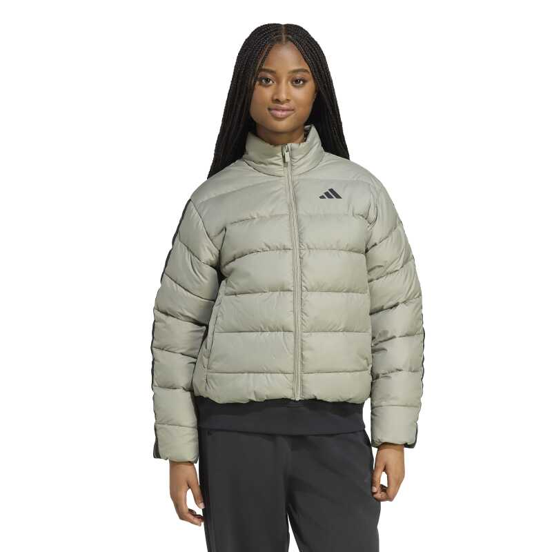 Adidas Essentials Climawarm 3-Stripes Gri Kadın Mont - Adidas
