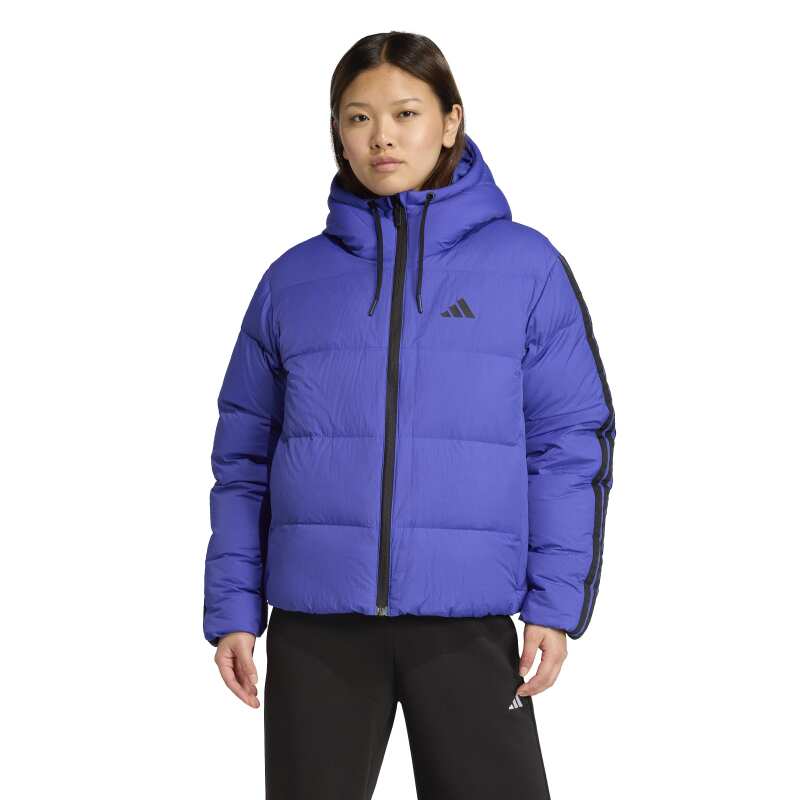 Adidas Essentials Climawarm 3-Stripes Puffer Mavi Kadın Mont - Adidas