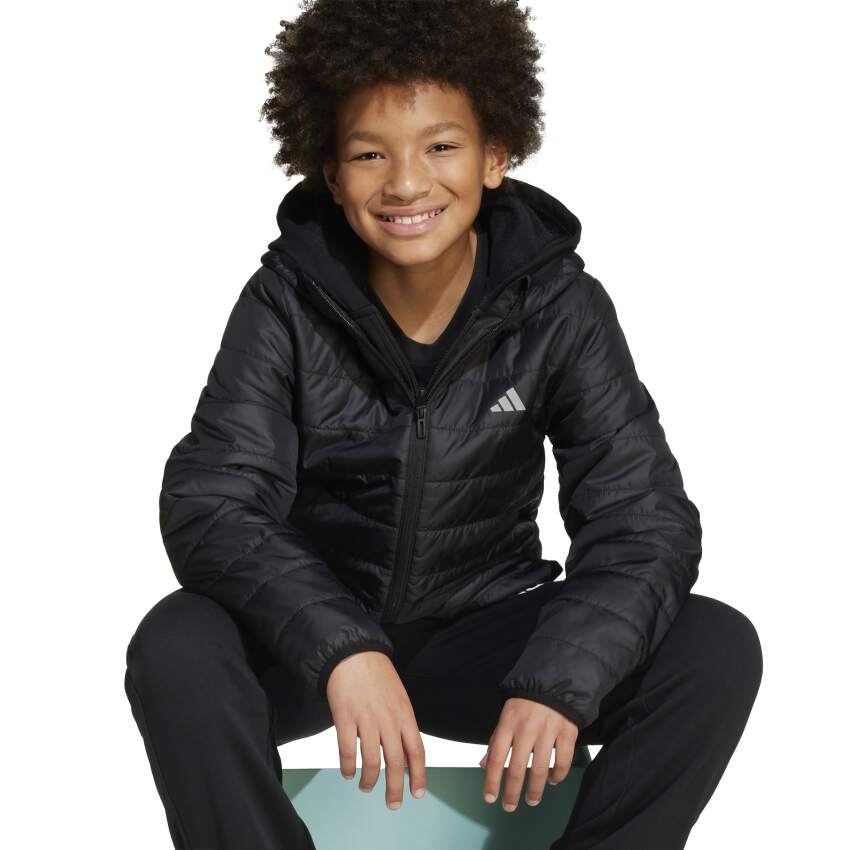 Adidas Essentials Light Padded Siyah Çocuk Mont - 6