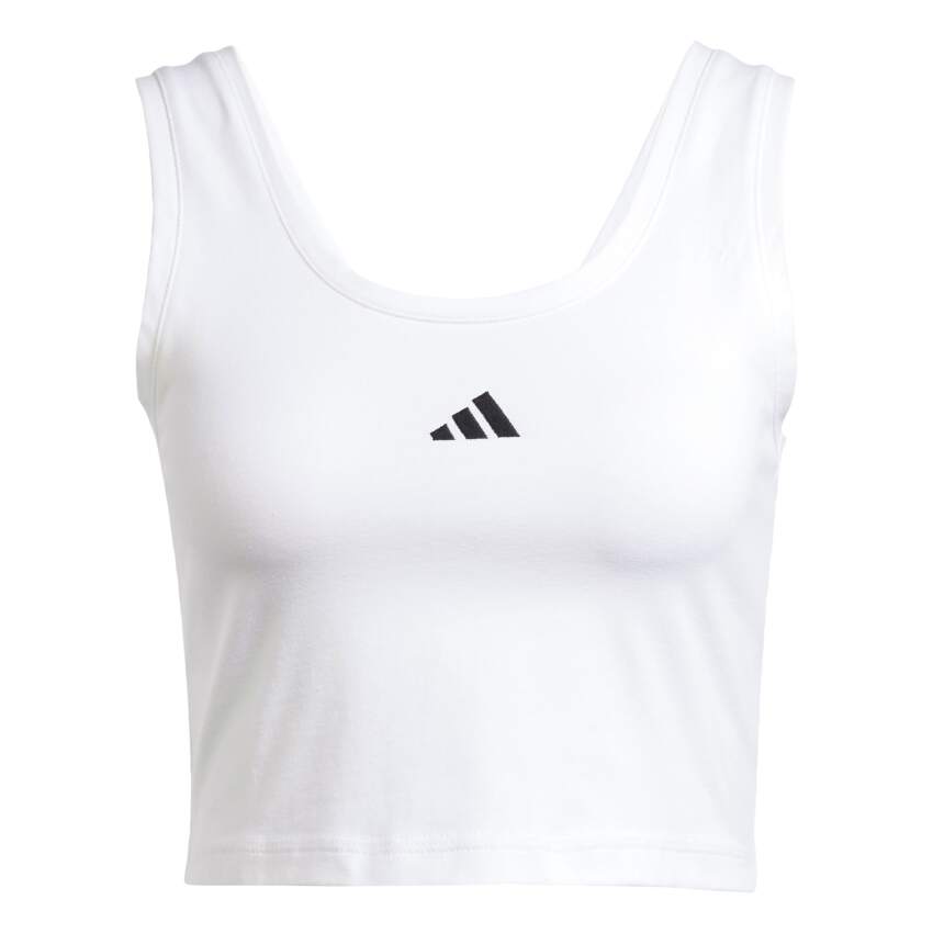 Adidas Essentials Small Logo Cotton Lifestyle Beyaz Kadın Tshirt - 7