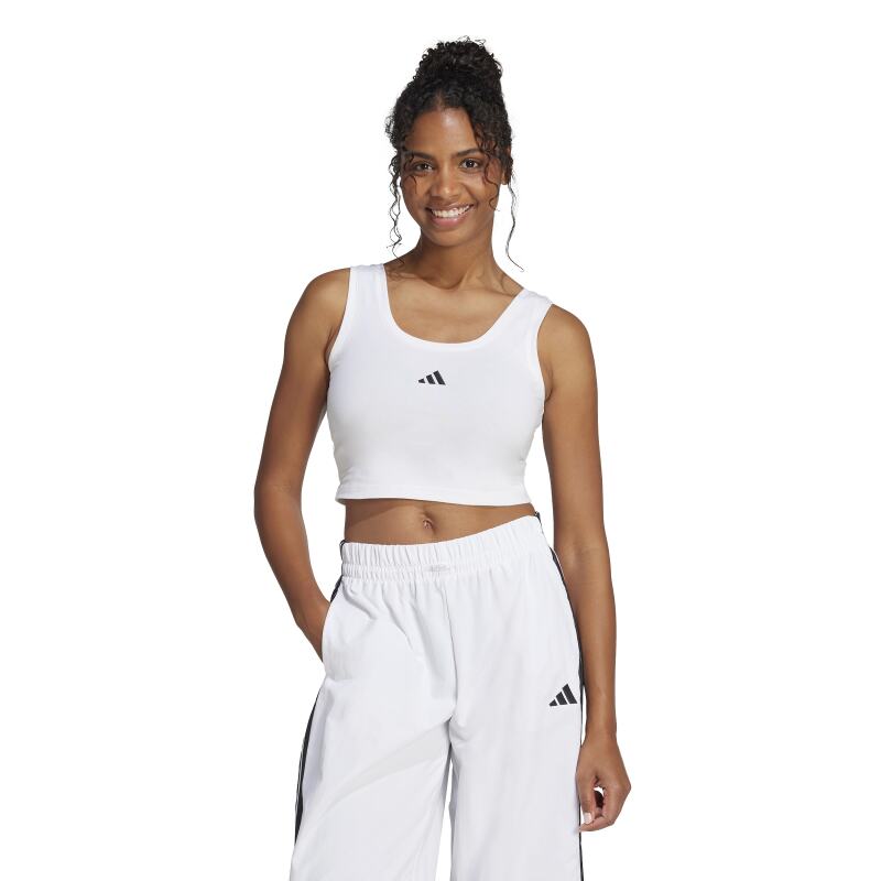 Adidas Essentials Small Logo Cotton Lifestyle Beyaz Kadın Tshirt - Adidas