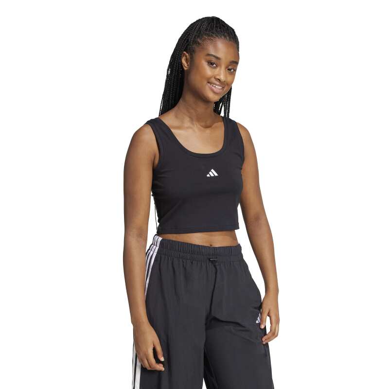 Adidas Essentials Small Logo Cotton Lifestyle Siyah Kadın Tshirt - 3