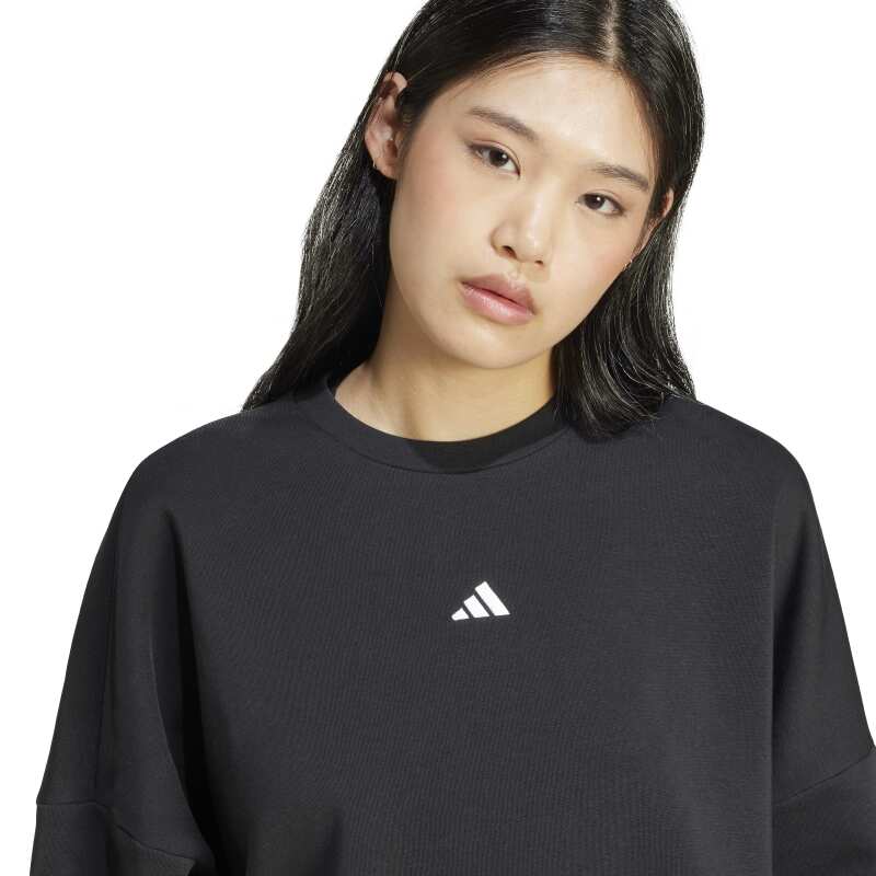 Adidas Essentials Small Logo Feelcozy Siyah Kadın Sweatshirt - 4