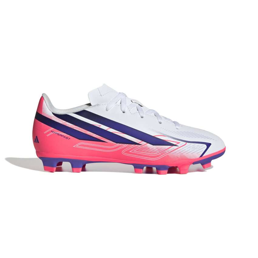 Adidas F50 Hyperfast Club Fg/Mg J Beyaz Çocuk Krampon - 1