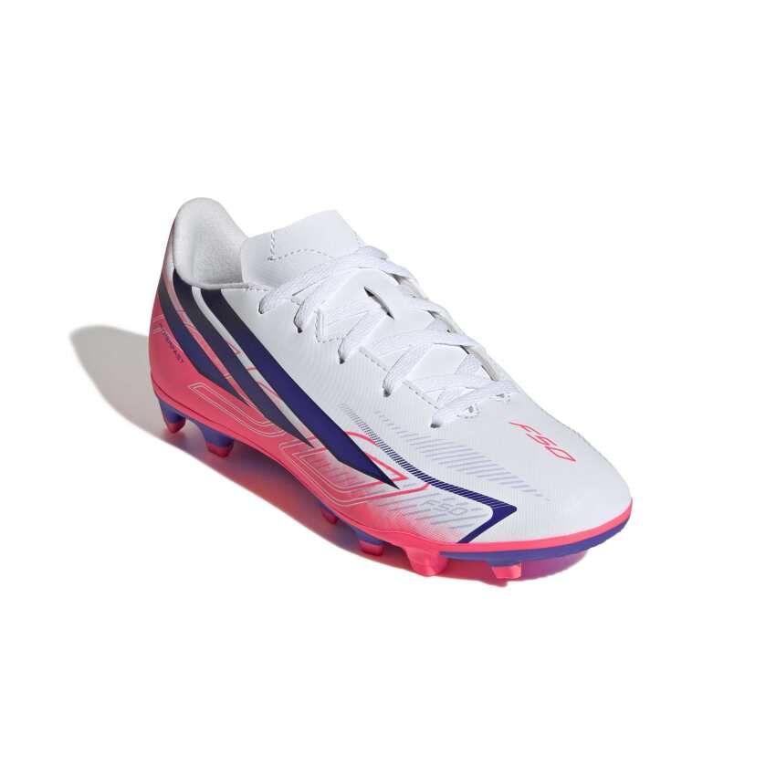 Adidas F50 Hyperfast Club Fg/Mg J Beyaz Çocuk Krampon - 3