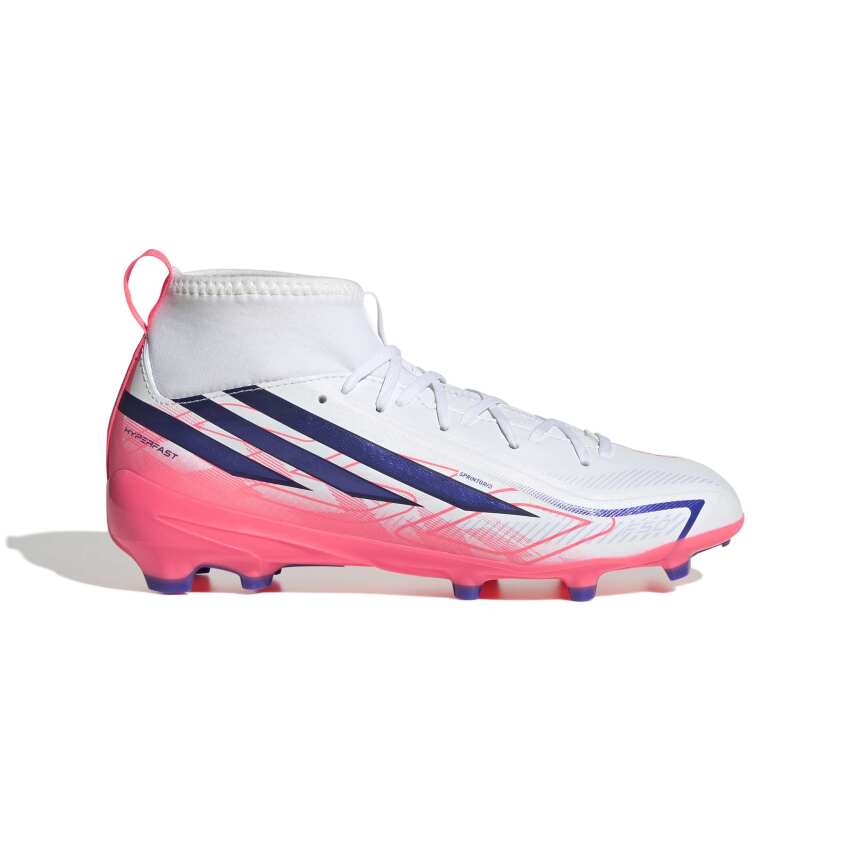 Adidas F50 Hyperfast League Mid Fg J Beyaz Çocuk Krampon - 1