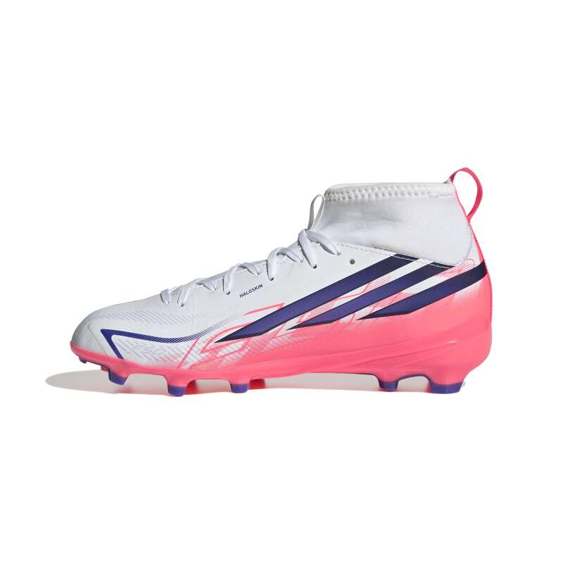 Adidas F50 Hyperfast League Mid Fg J Beyaz Çocuk Krampon - Adidas (1)