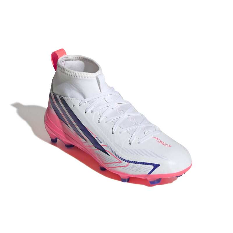Adidas F50 Hyperfast League Mid Fg J Beyaz Çocuk Krampon - 3