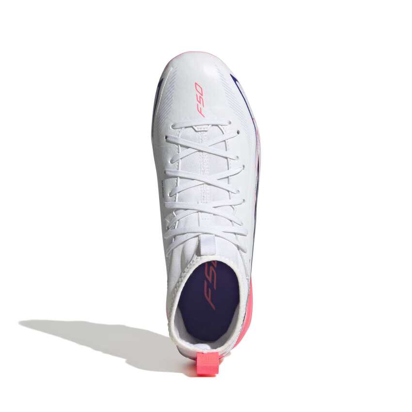 Adidas F50 Hyperfast League Mid Fg J Beyaz Çocuk Krampon - 5