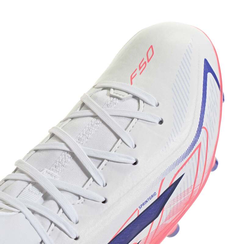 Adidas F50 Hyperfast League Mid Fg J Beyaz Çocuk Krampon - 7
