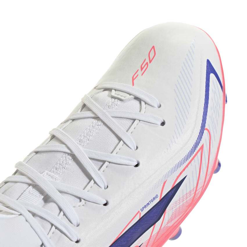 Adidas F50 Hyperfast League Mid Fg J Beyaz Çocuk Krampon - 7