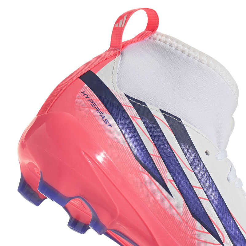 Adidas F50 Hyperfast League Mid Fg J Beyaz Çocuk Krampon - 8