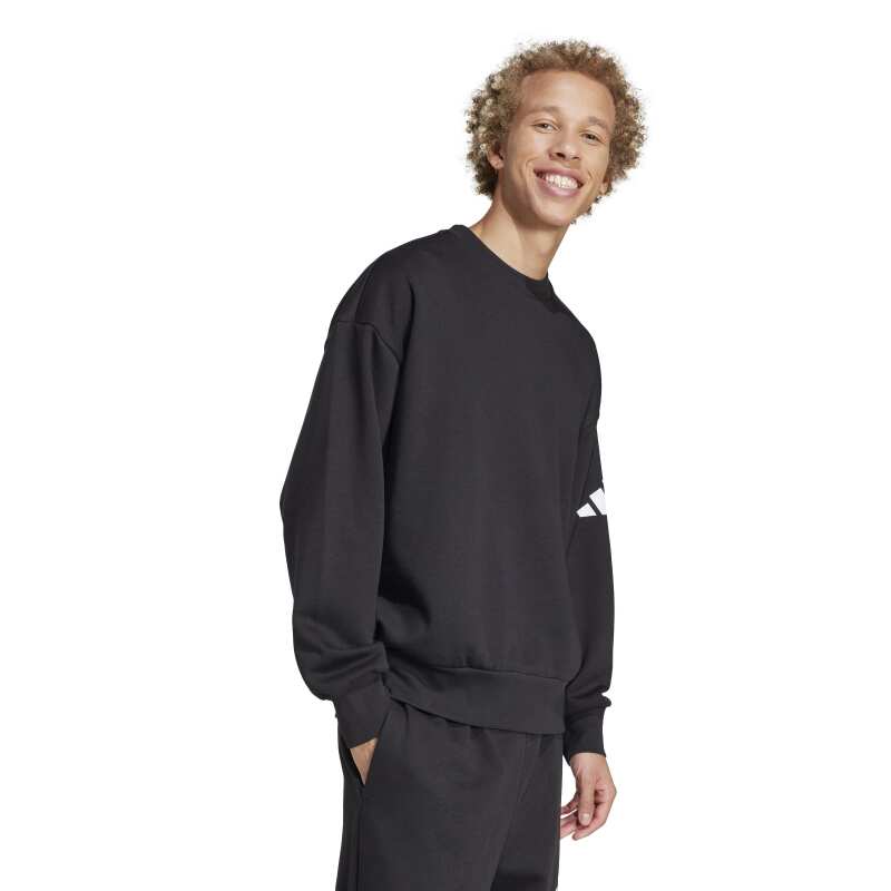 Adidas Felpa Girocollo Essentials Loose Siyah Erkek Sweatshirt - 4