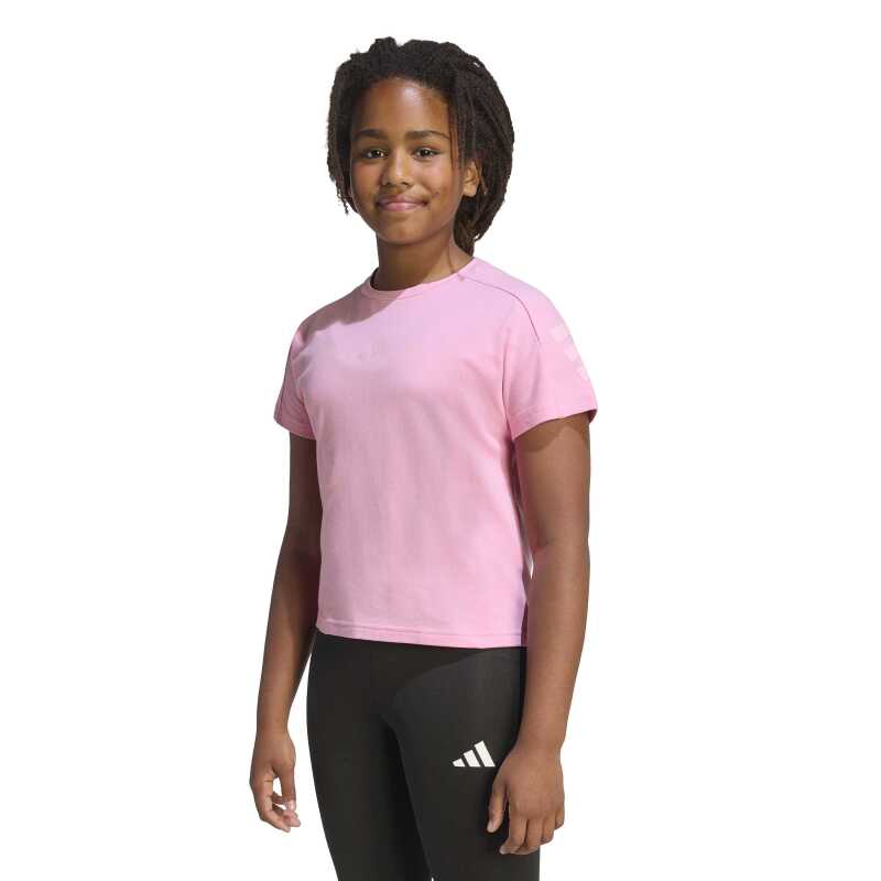 Adidas Future Icons 3-Stripes Pembe Çocuk Tshirt - Adidas