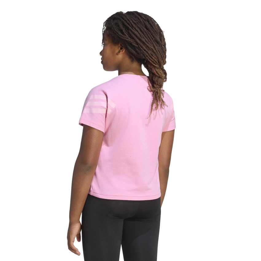 Adidas Future Icons 3-Stripes Pembe Çocuk Tshirt - 2