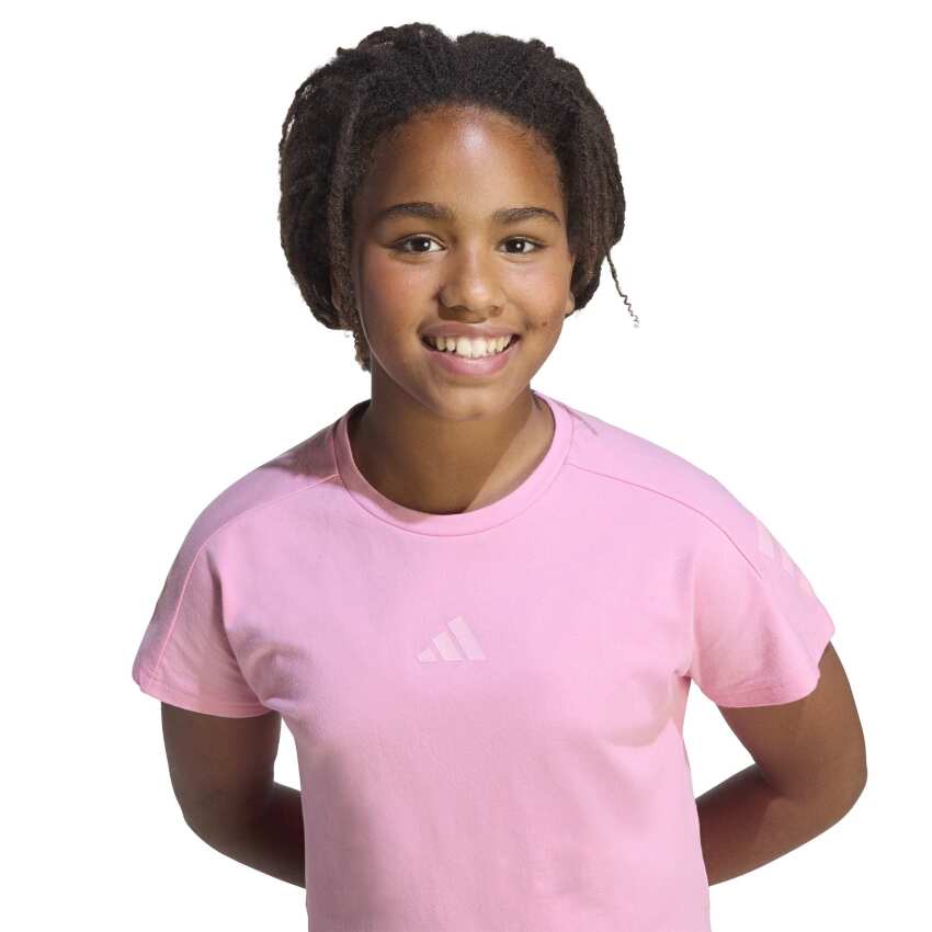 Adidas Future Icons 3-Stripes Pembe Çocuk Tshirt - 4