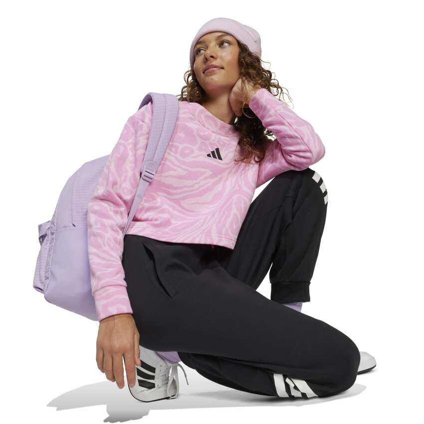 Adidas Future Icons Cropped Pembe Çocuk Sweatshirt - 6