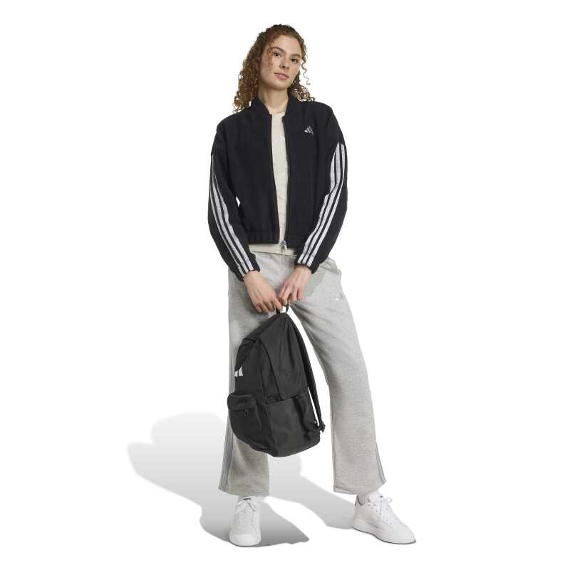 Adidas Holiday High Pile Fleece Full-Zip Siyah Kadın Sweatshirt - 4