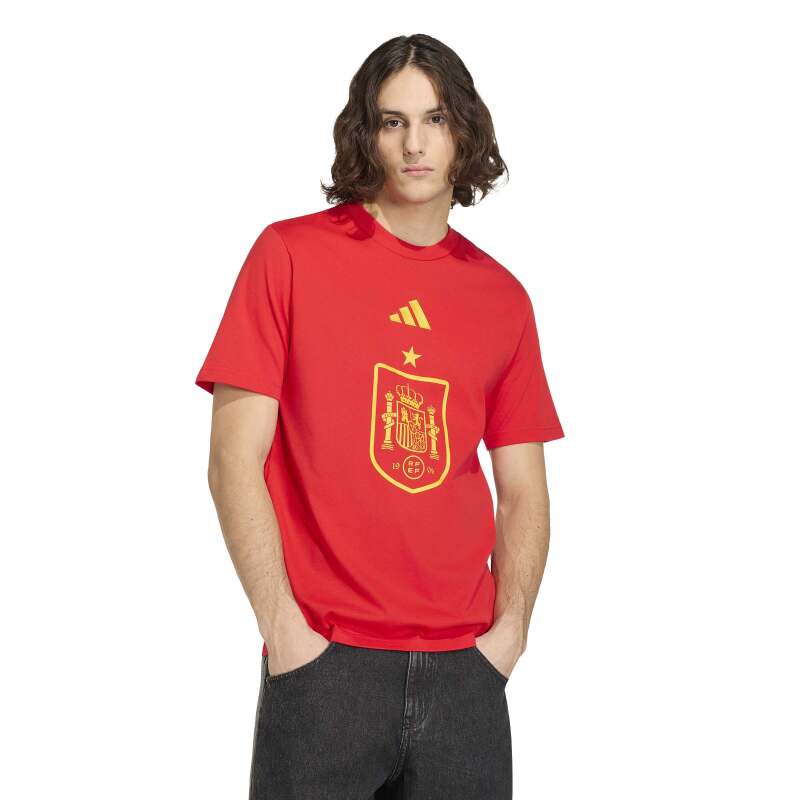 Adidas İspanya DNA Graphic Kırmızı Erkek Tshirt - Adidas