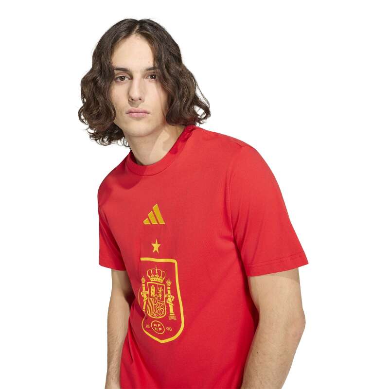 Adidas İspanya DNA Graphic Kırmızı Erkek Tshirt - 4