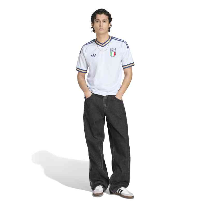 Adidas İtalya 26 Deplasman Mavi Erkek Forma - 3
