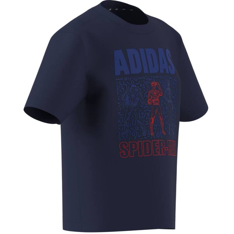 Adidas Marvel Spider-Man Lacivert Çocuk Tshirt - 9