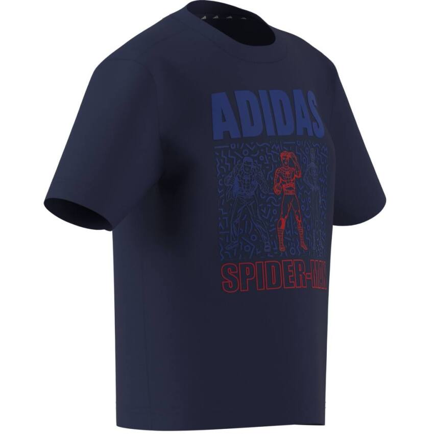 Adidas Marvel Spider-Man Lacivert Çocuk Tshirt - 9