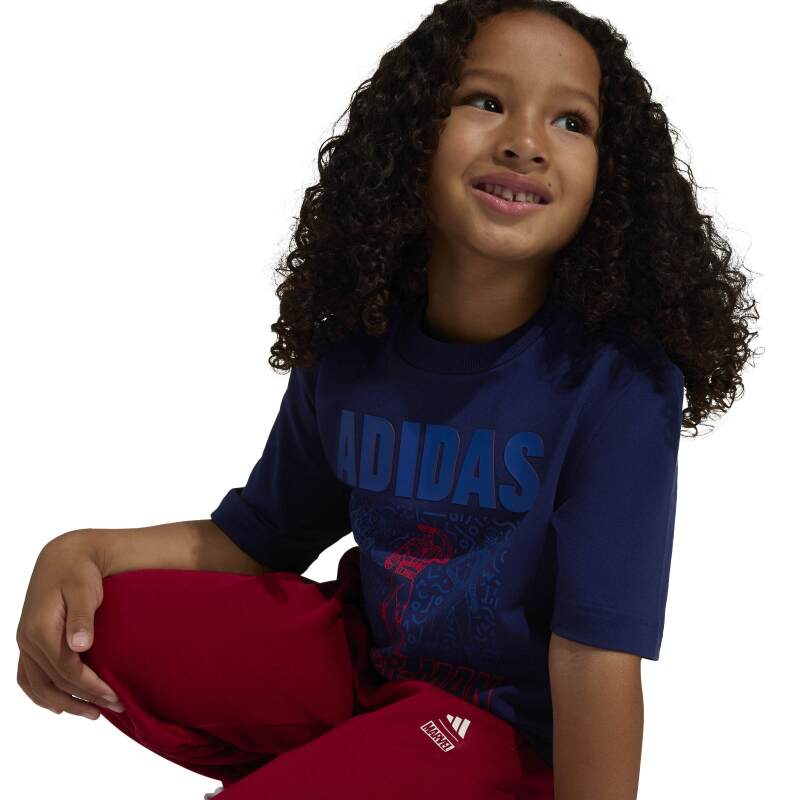 Adidas Marvel Spider-Man Lacivert Çocuk Tshirt - 5