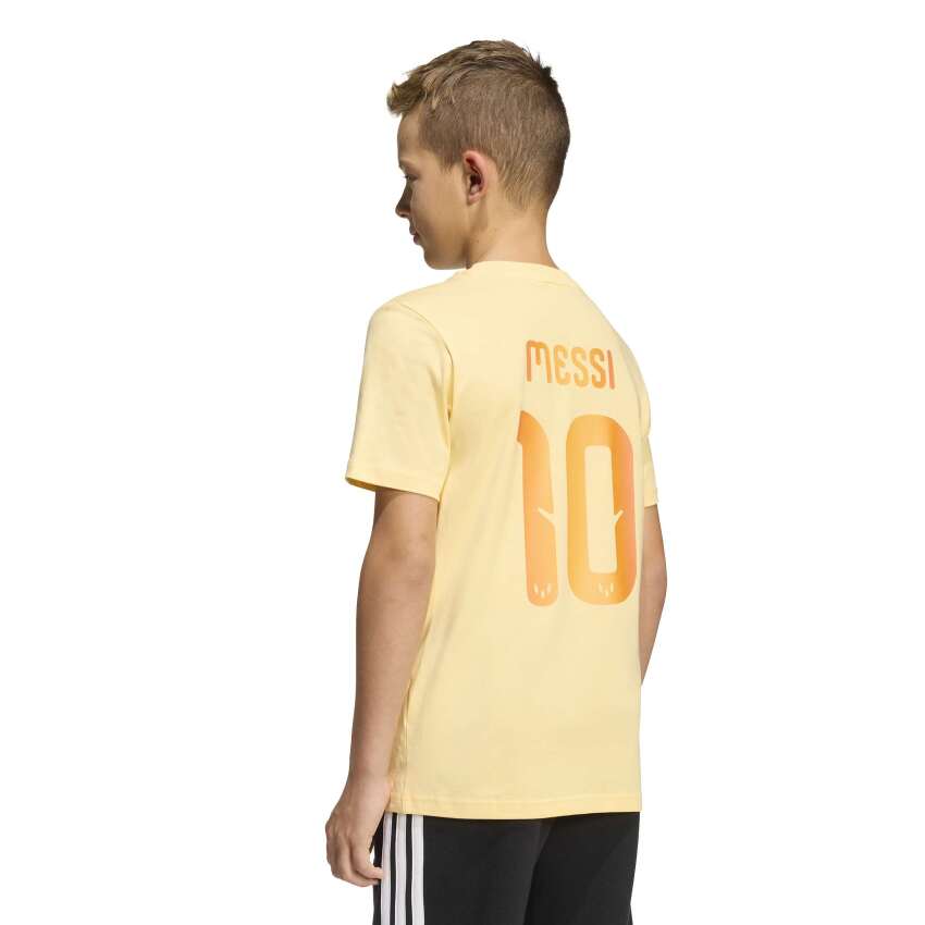 Adidas Messi Name&Number Graphic Sarı Çocuk Tshirt - 8