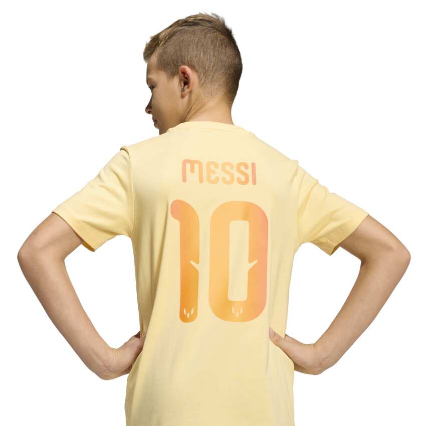 Adidas Messi Name&Number Graphic Sarı Çocuk Tshirt - 10