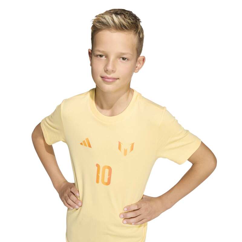 Adidas Messi Name&Number Graphic Sarı Çocuk Tshirt - 11