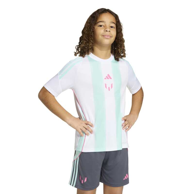 Adidas Messi Training Beyaz Çocuk Forma - Adidas
