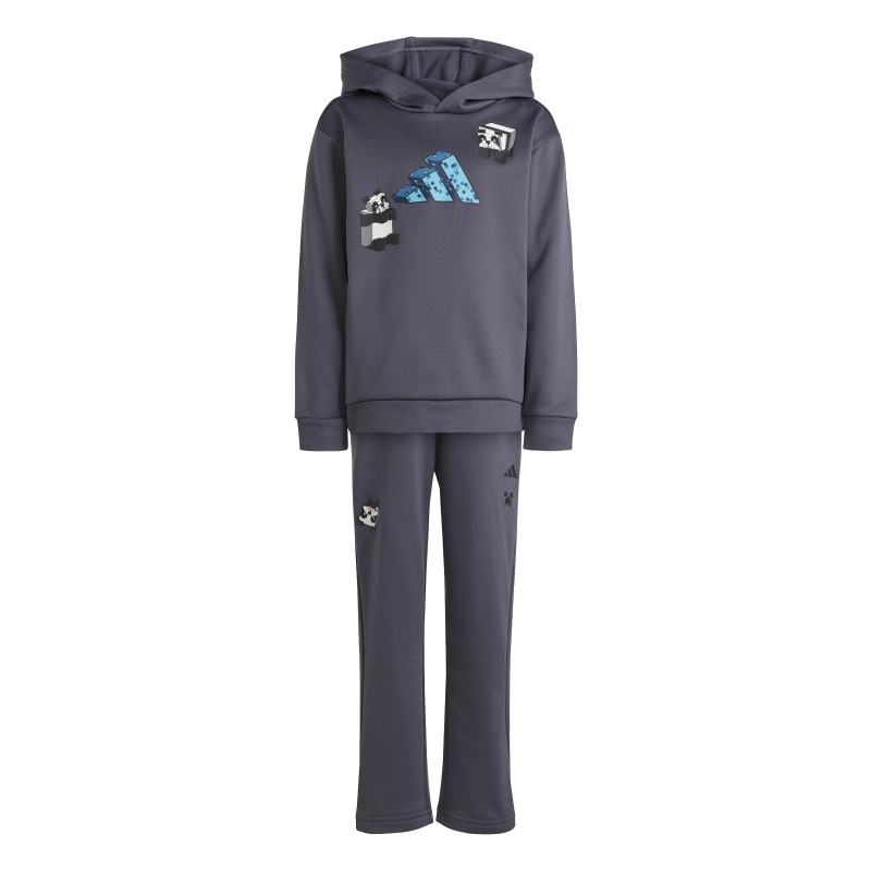 Adidas Minecraft Training Jogger Antrasit Çocuk Eşofman Takımı - 6